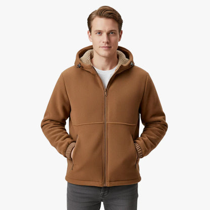 Veste Polaire Homme Brun Chaude et Étanche - PanierRoyale