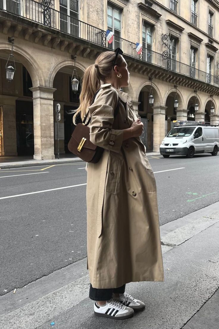 Manteau Femme Beige Taille ajustable avec Ceinture - PanierRoyale