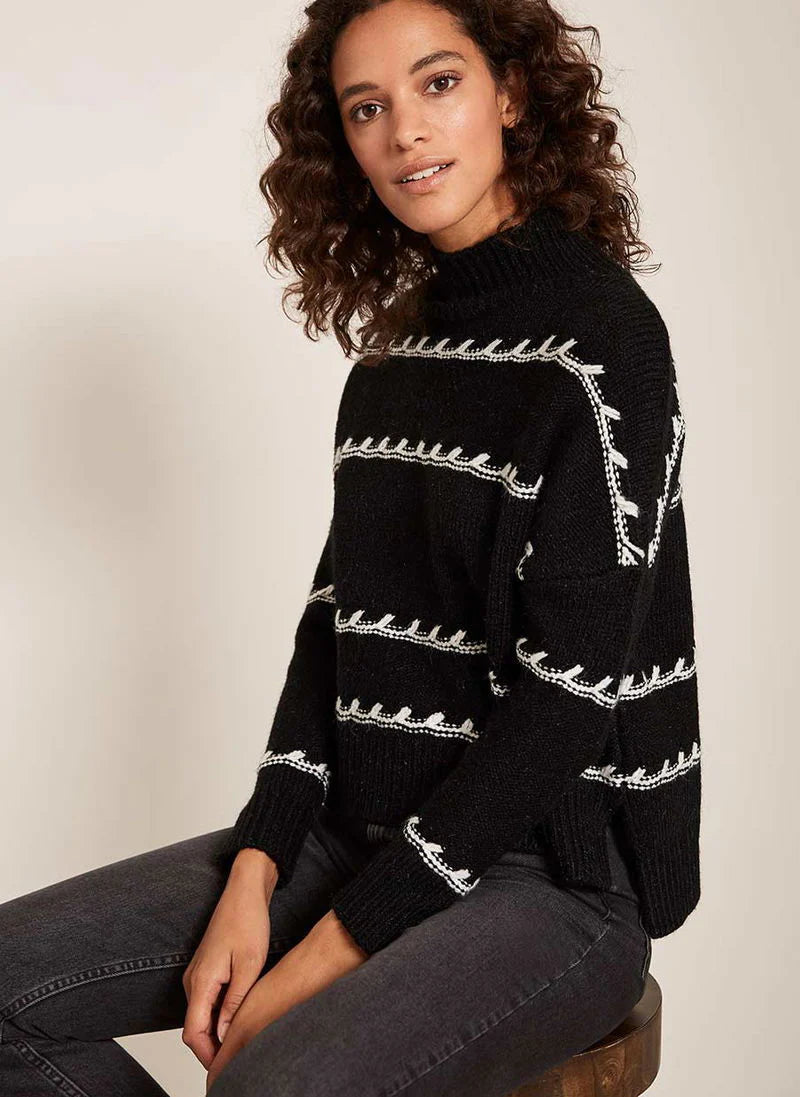 Pull Oversize Chic à Motifs Pois