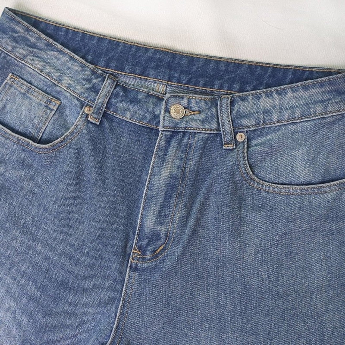 Jeans Élégants À Jambe Large Pour Femmes | Taille Haute