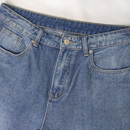 Jeans Élégants À Jambe Large Pour Femmes | Taille Haute