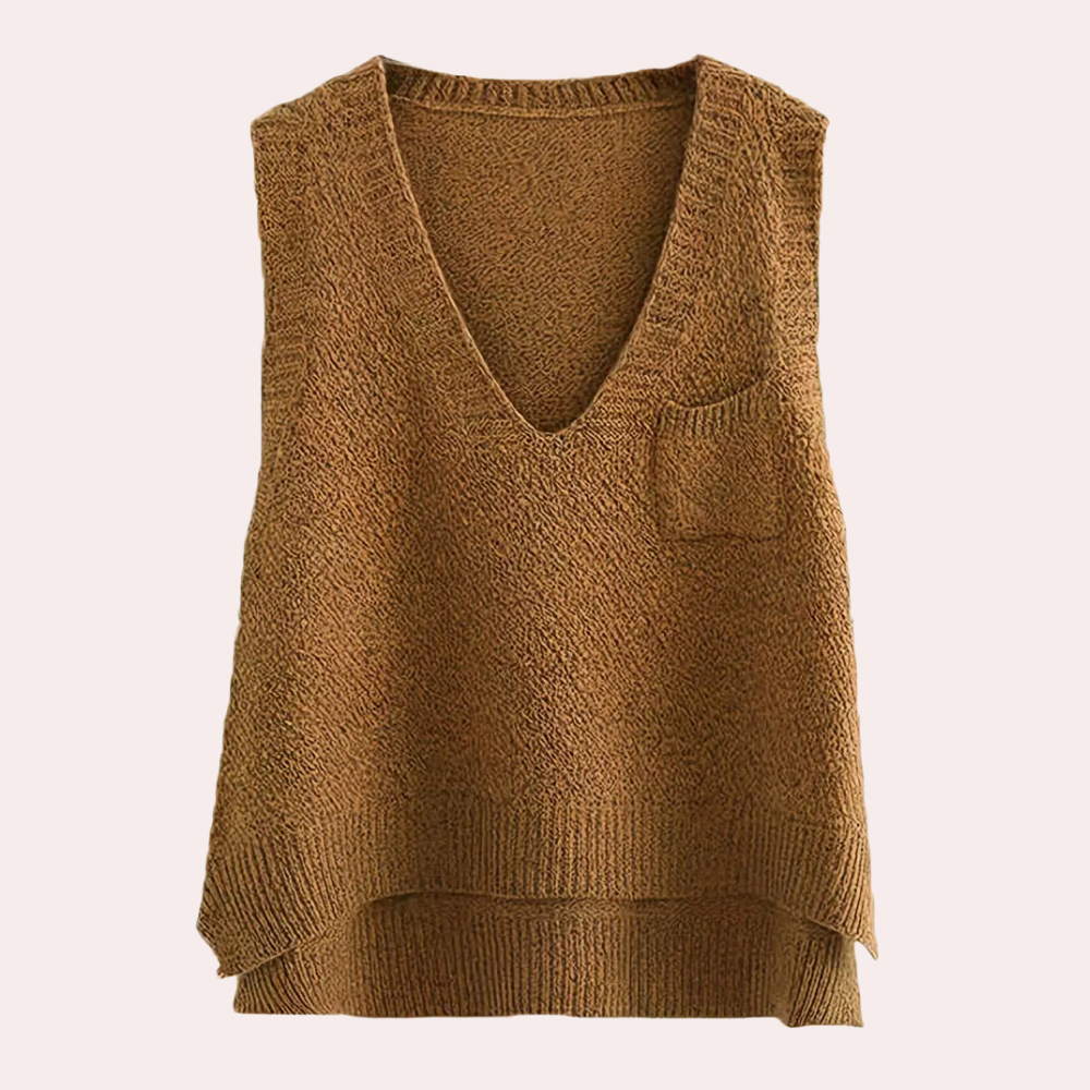 Gilet Tricoté Femme Élégant et Doux - PanierRoyale
