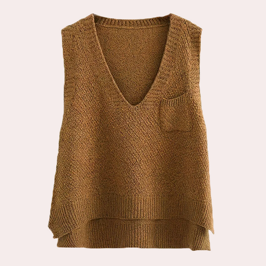 Gilet Tricoté Femme Élégant et Doux - PanierRoyale