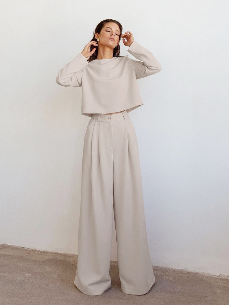 Costume Femme Chic Pantalon Taille Relaxe - PanierRoyale