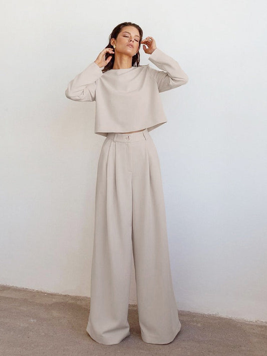 Costume Femme Chic Pantalon Taille Relaxe - PanierRoyale