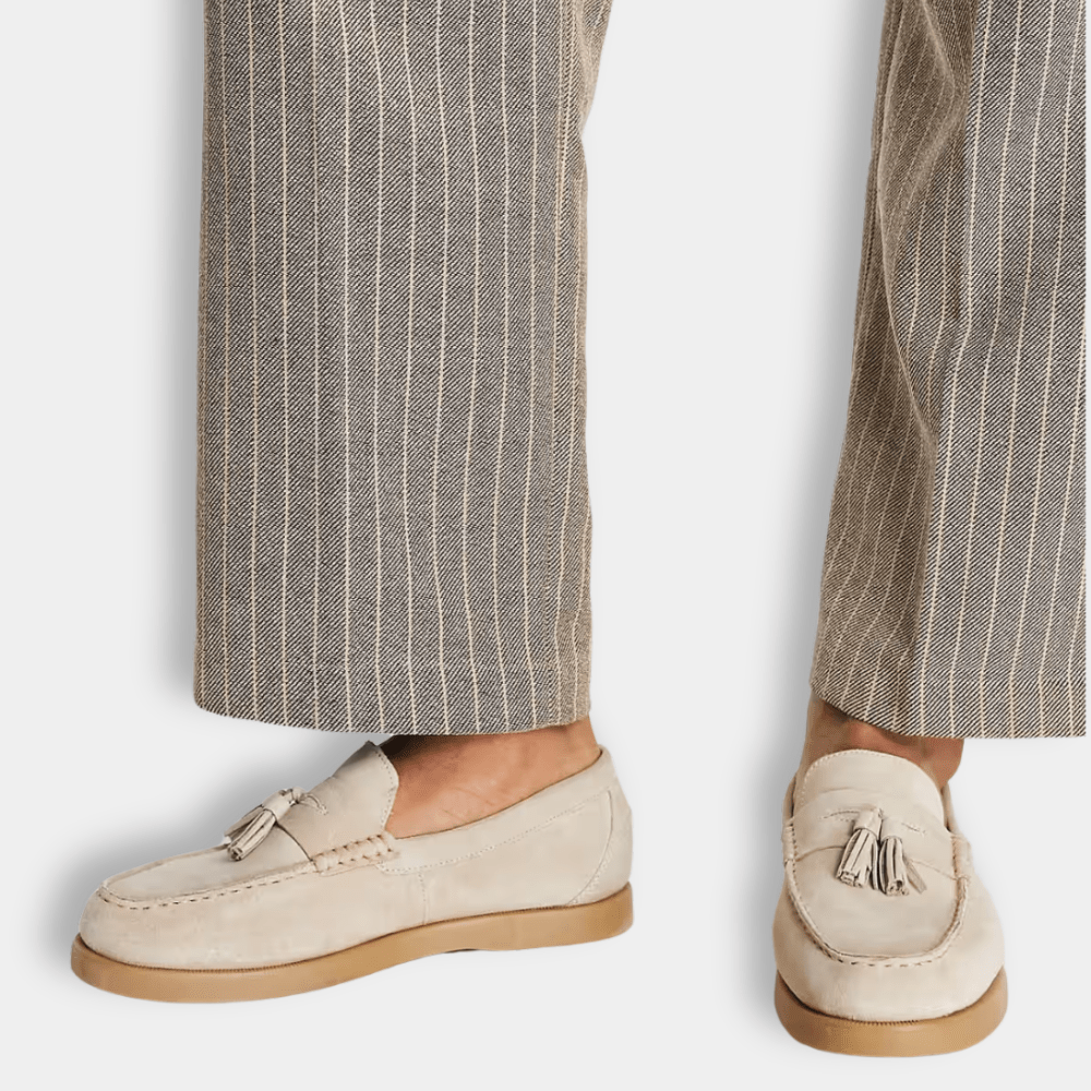 Mocassins Homme Cuir Italien Noir Élégant - PanierRoyale