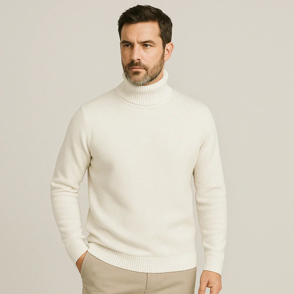 Pull Cachemire Homme Laine Mélangée Chaud et Confortable