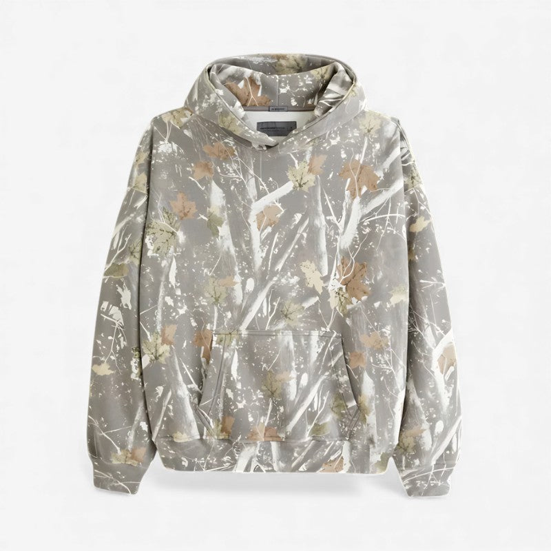 Sweat à Capuche Grand Taille avec Manches Longues et Poche - PanierRoyale