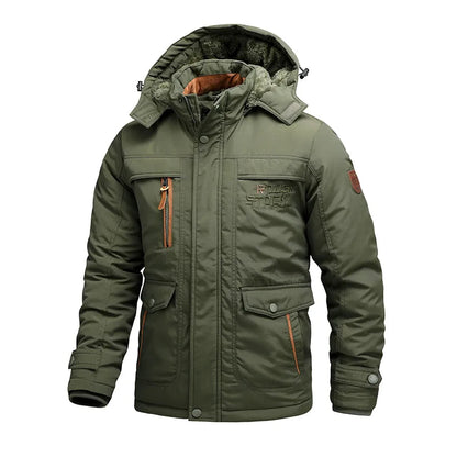 Parka Homme Imperméable Hiver Beige Neuf