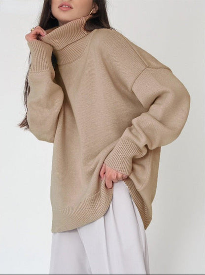 Pull Femme Grande Taille Col Montant Détente