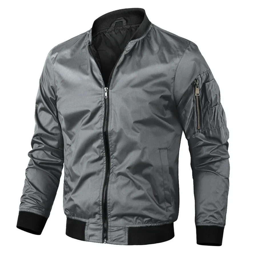 Veste Bomber Homme Longues Manches Éclair pour Sport
