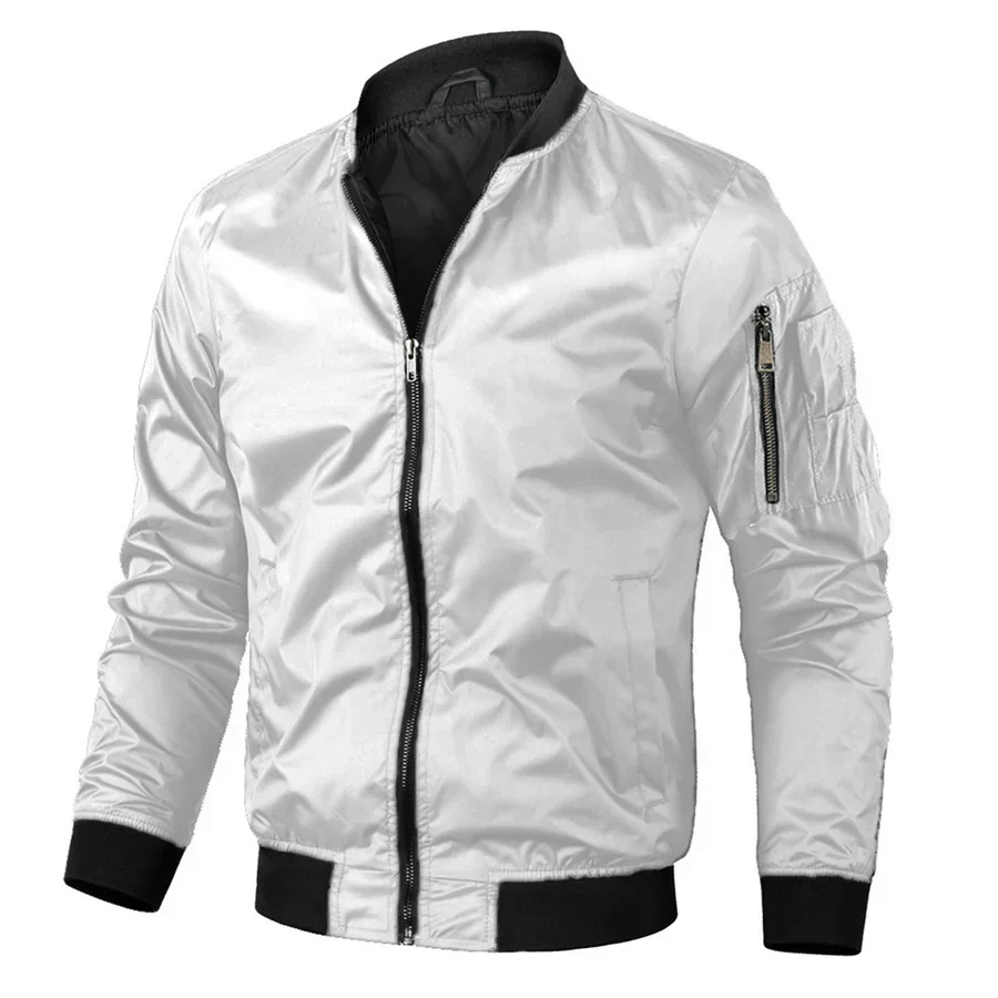 Veste Bomber Homme Longues Manches Éclair pour Sport