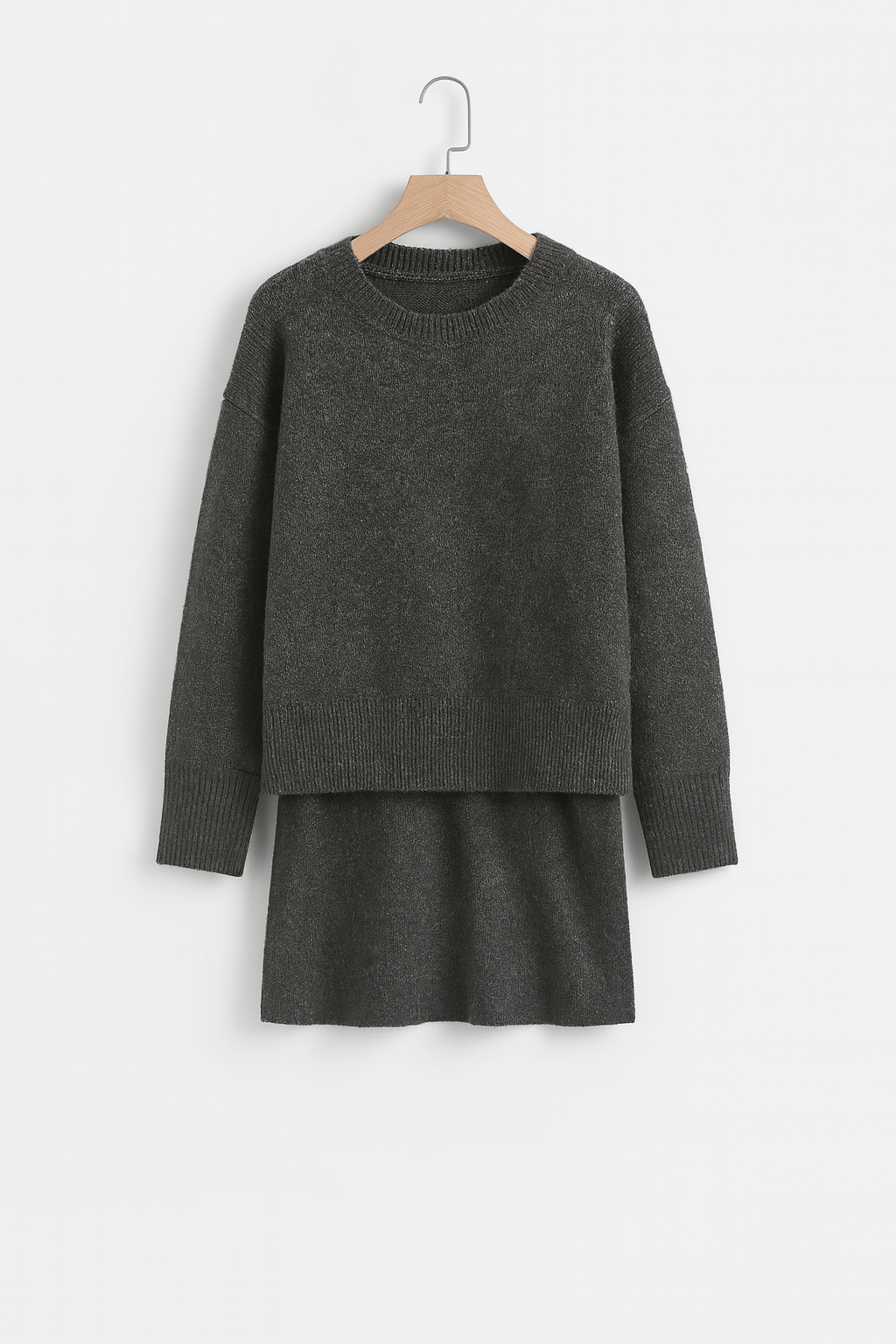 Ensemble 2 pièces Femme : Pull et Jupe pour un Look Décontracté Chic