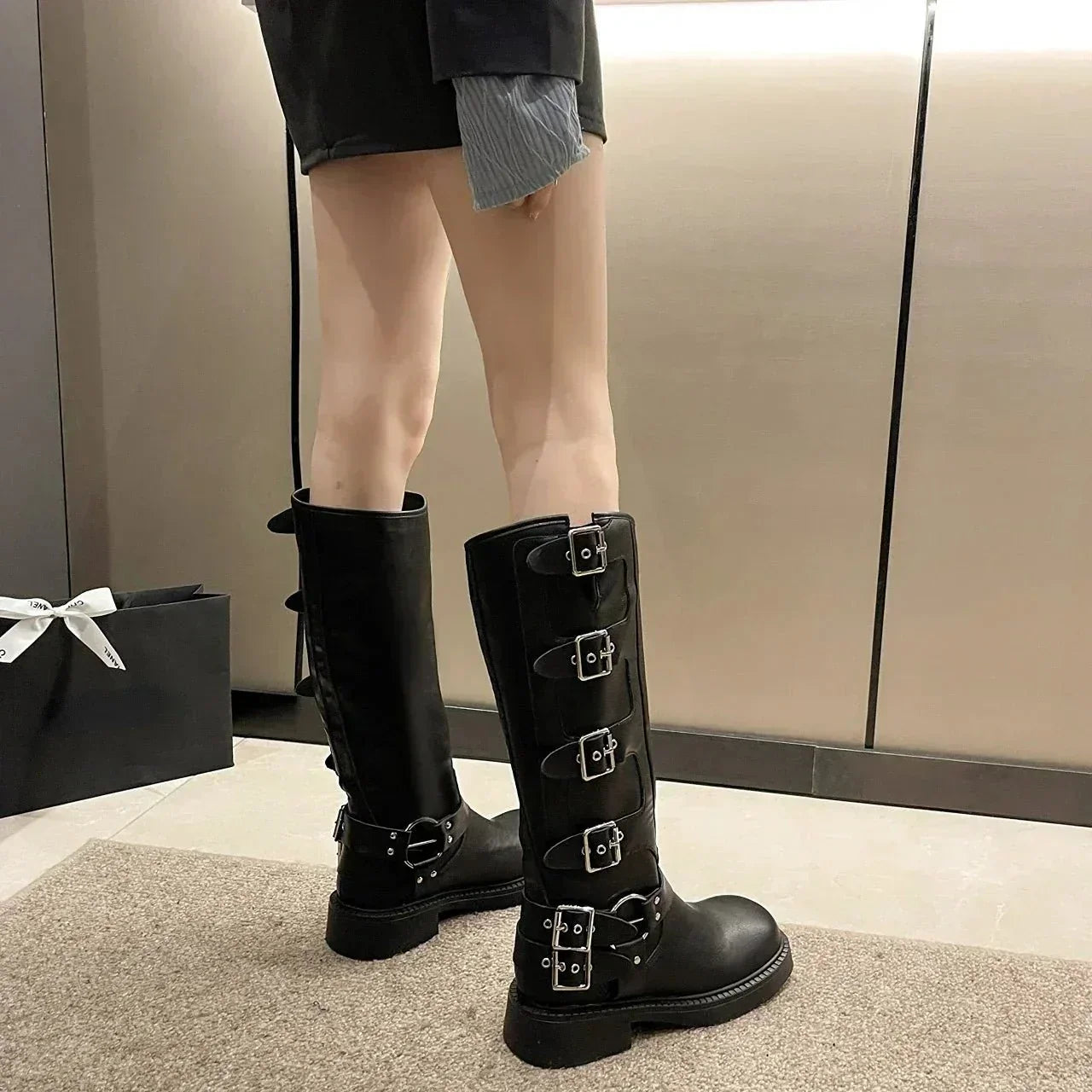 Bottes Hautes Tendance Pour Femmes Avec Boucle | Hiver