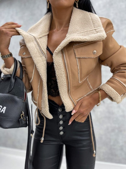 Doudoune Hiver Femme Douce et Chaude avec Capuchon