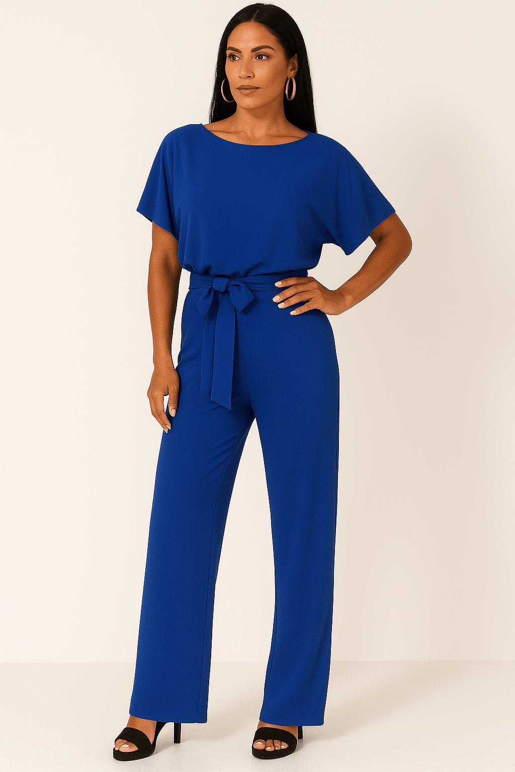 Combinaison Femme Élégante avec Ceinture Taille