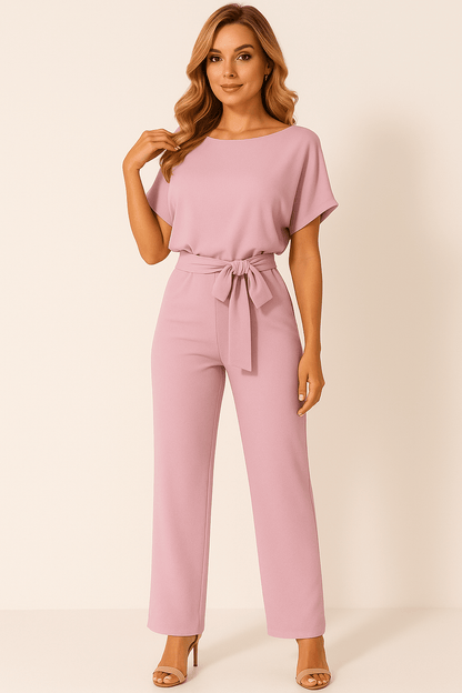 Combinaison Femme Élégante avec Ceinture Taille
