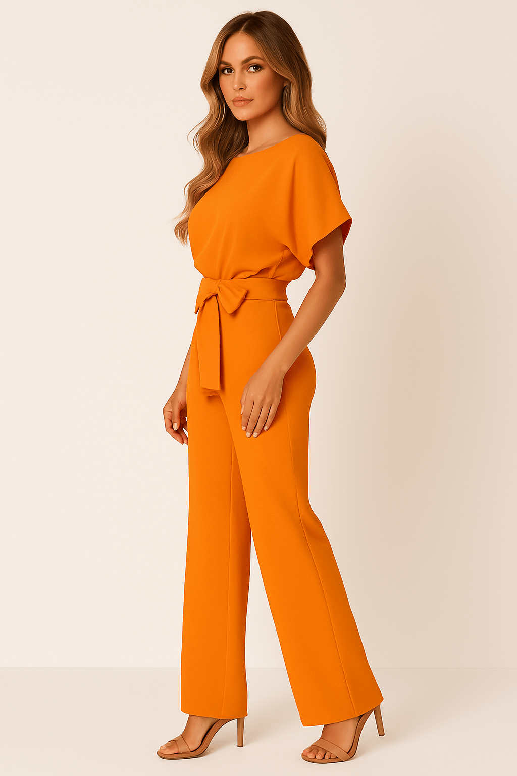 Combinaison Femme Élégante avec Ceinture Taille
