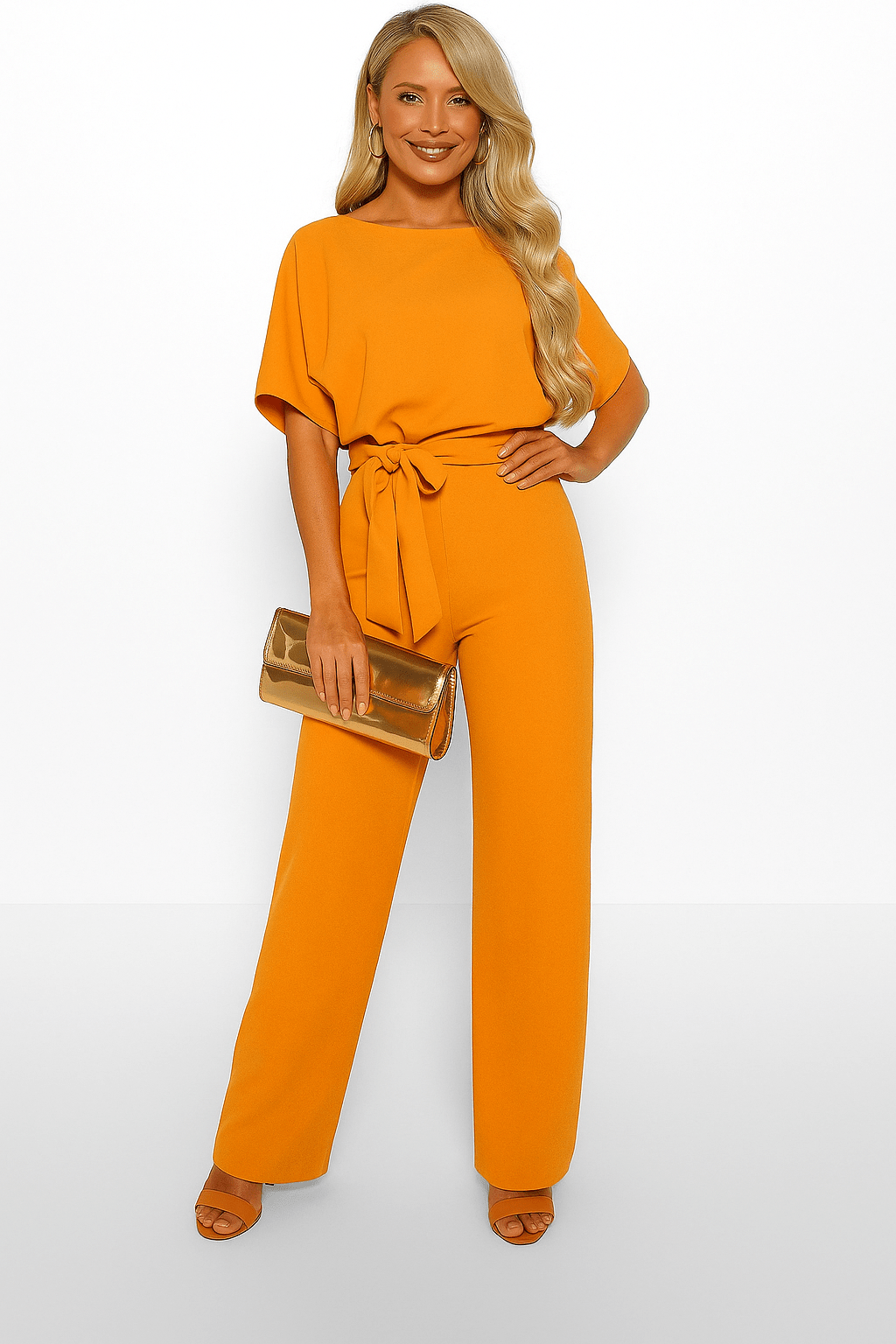 Combinaison Femme Élégante avec Ceinture Taille