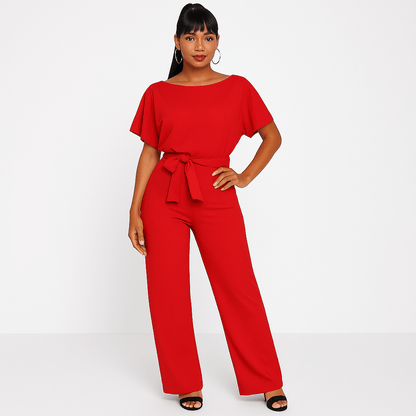 Combinaison Femme Élégante avec Ceinture Taille