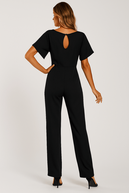 Combinaison Femme Élégante avec Ceinture Taille