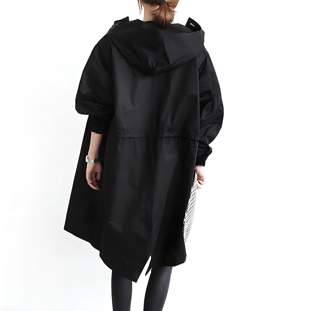 Trench coat femme légère avec capuche, veste élégante décontractée