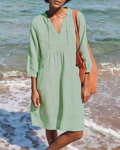 Robe Été Femme en Coton Léger et Respirant