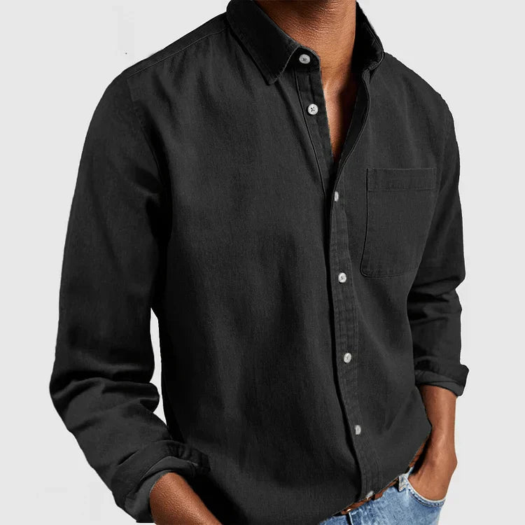 Chemise Homme Classique Manches Longues et Confortable