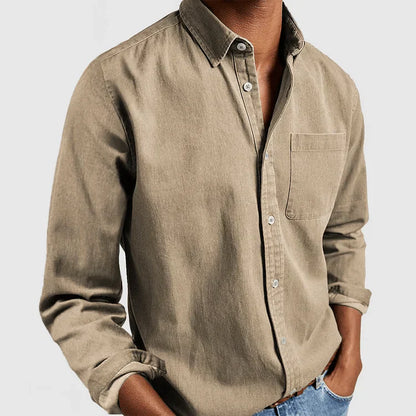 Chemise Homme Classique Manches Longues et Confortable