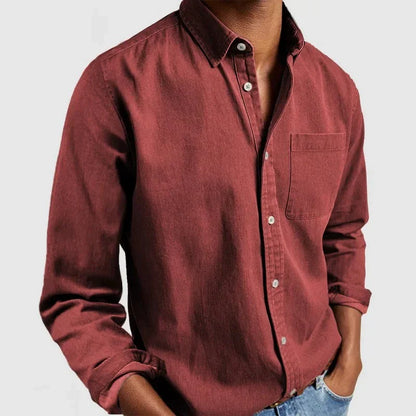 Chemise Homme Classique Manches Longues et Confortable