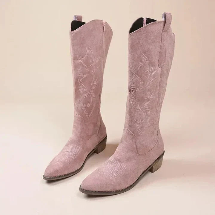 Bottines Femmes Rustiques à Talon Basse