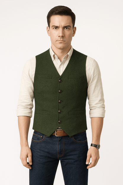 Gilet Formel Sans Manches Pour Homme | Couleurs Unies