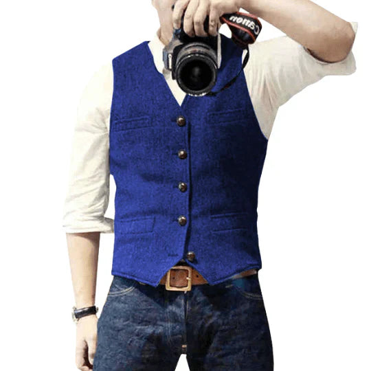 Gilet Homme Sans Manches Zippé Élégant