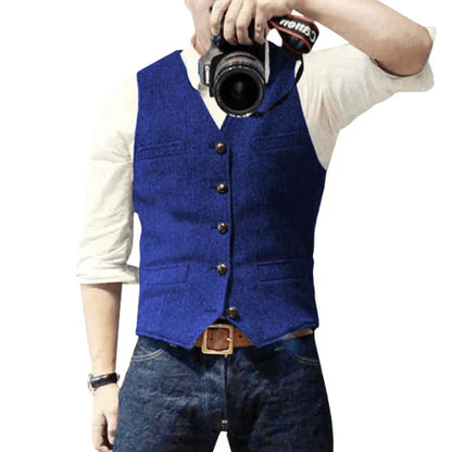 Gilet Homme Sans Manches Zippé Élégant