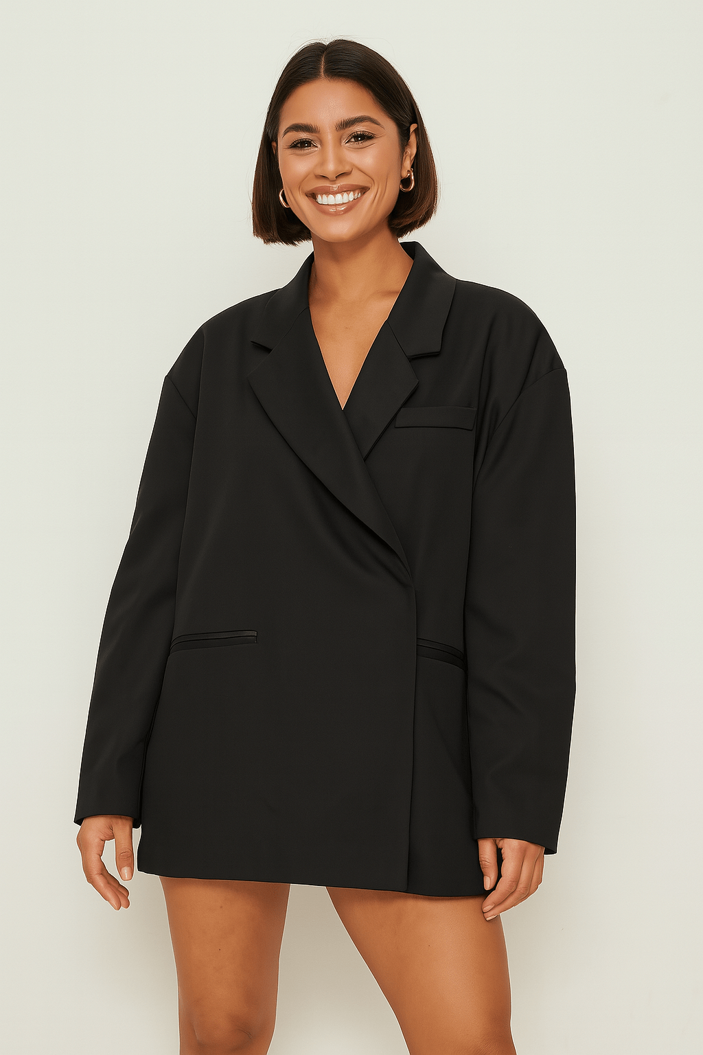 Blazer femme oversize élégant avec coupe classique