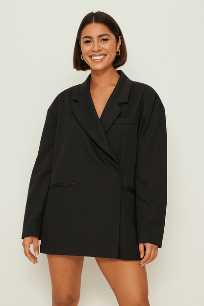 Blazer femme oversize élégant avec coupe classique