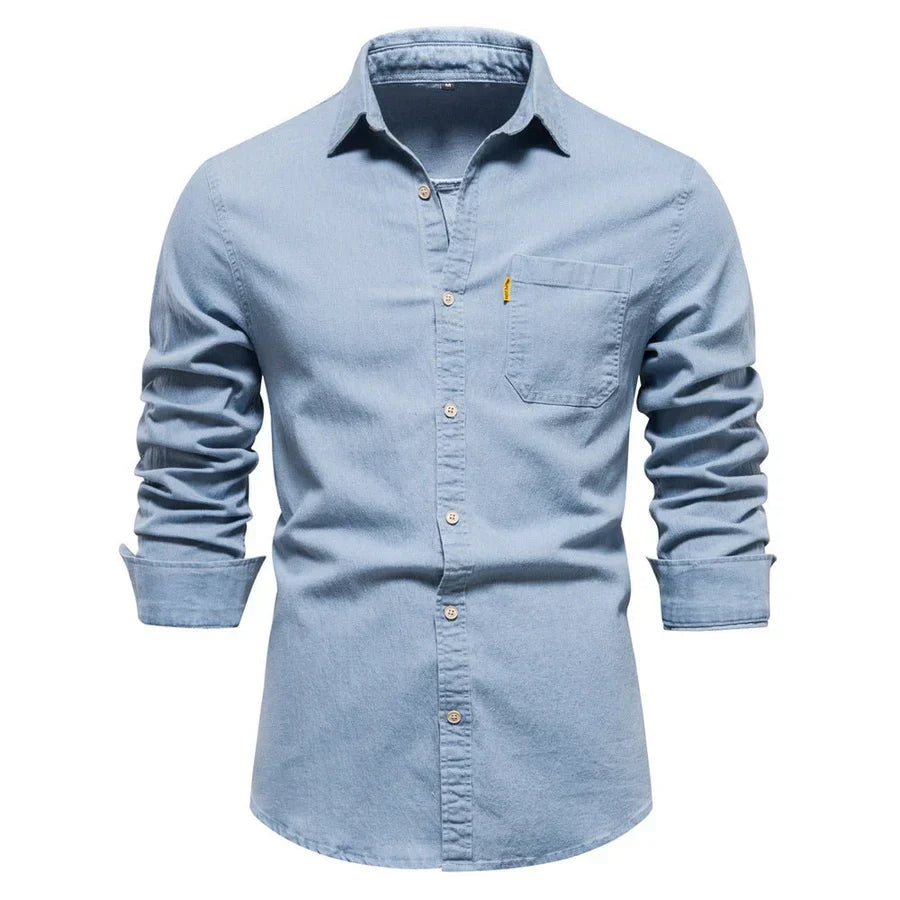 Chemise Homme Manches Longues Décontractée - PanierRoyale