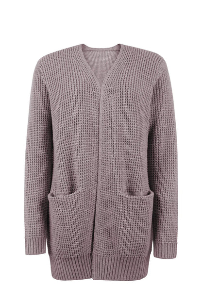 Cardigan Femme Long Manches Oversize Doux