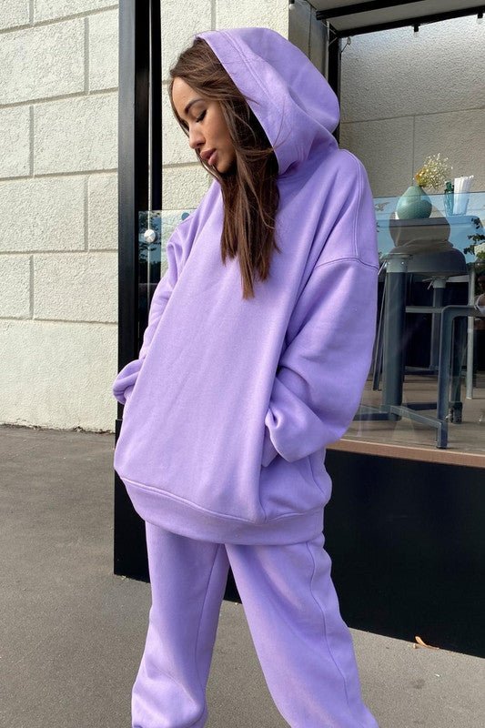 Survêtement Femme Jogging avec Hoodie et Pantalon de Sport