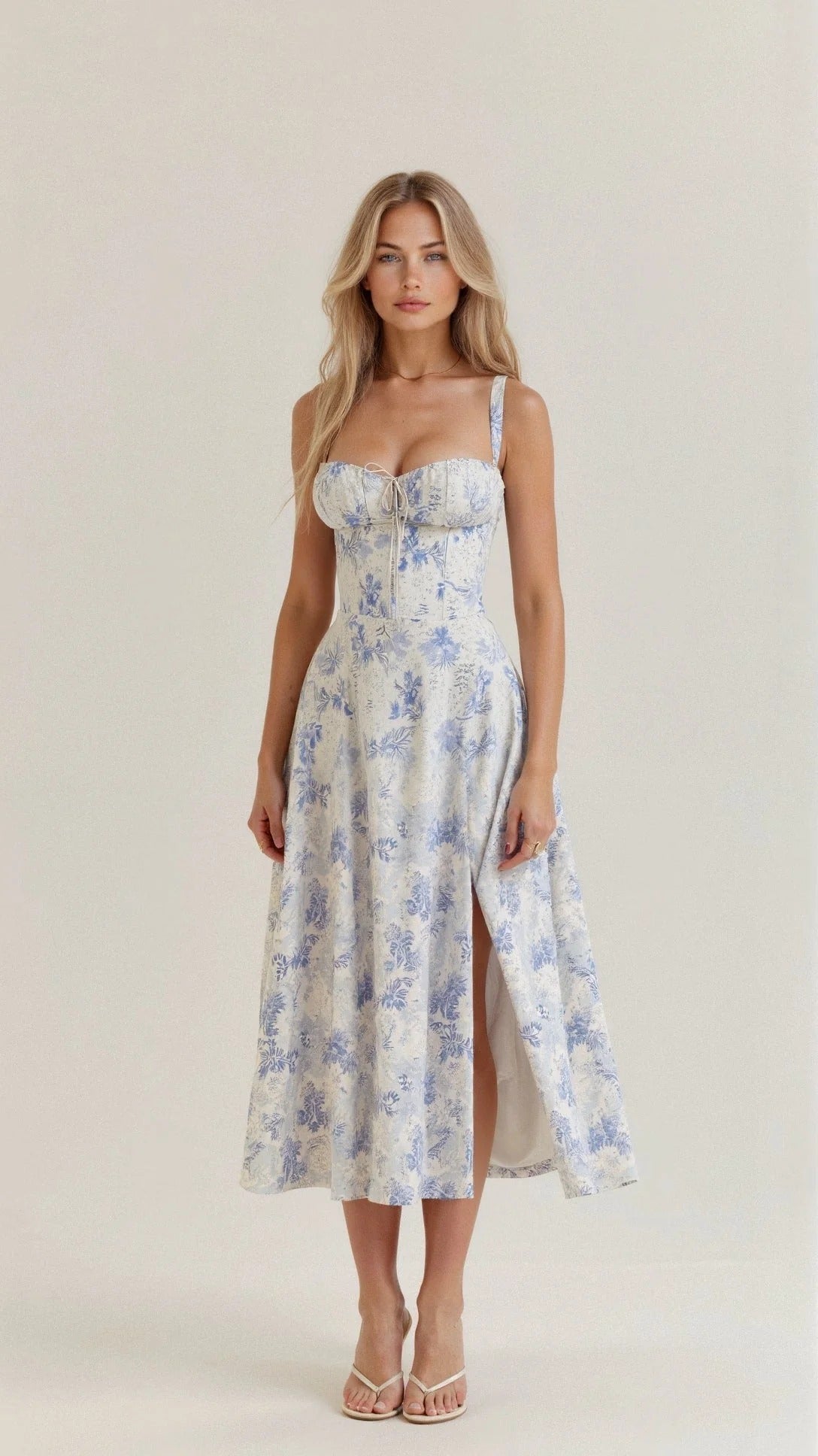 Robe de Soirée Chic pour Femme - Robe Longue Dos Nu et Décolleté Plunging