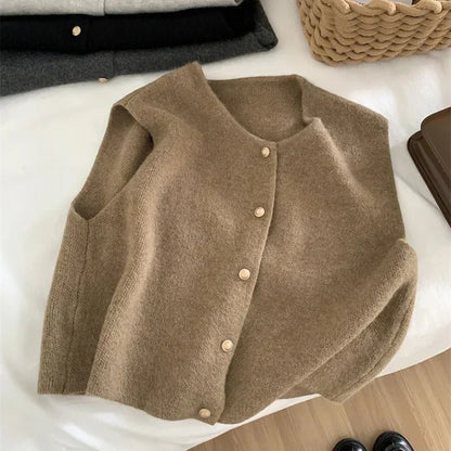 Gilet Femme Décontracté Sans Manches Élastiqué