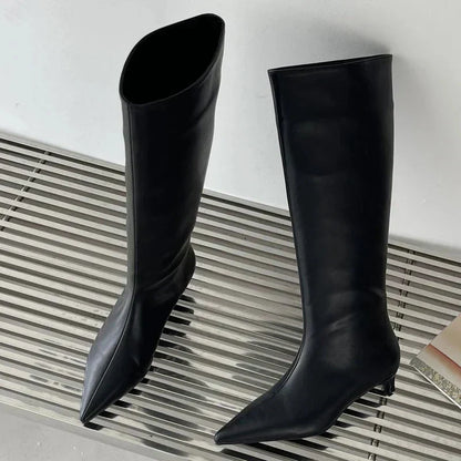 Bottes Hauts Talons Élégantes Hiver