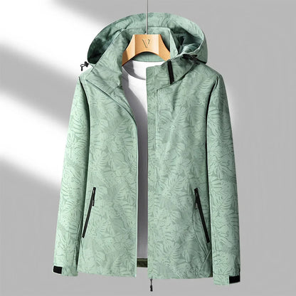 Veste Imperméable Femme à Capuche et Manches Longues