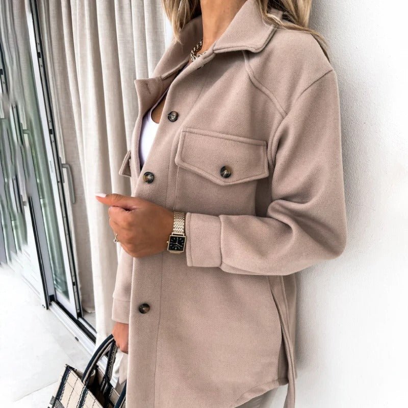 Manteau Élégant Ceinturé pour Femme