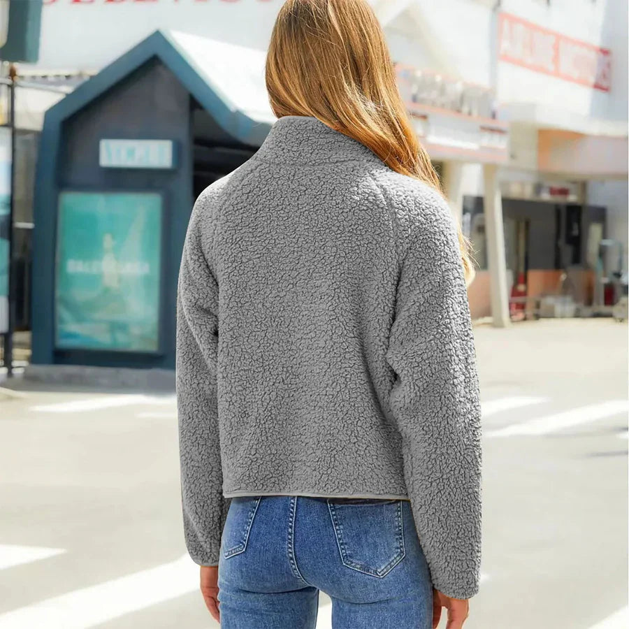 Veste Doudoune Femme Hiver Manches Longues Réversible