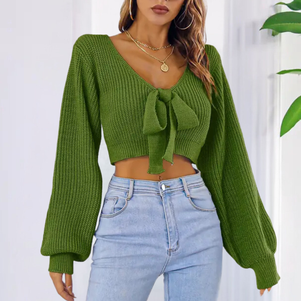 LILLIAN - Pull Court Élégant pour Femmes