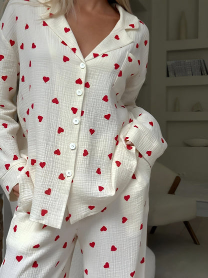 Pyjama Femme Confort Doux à Fleurs pour Domicile
