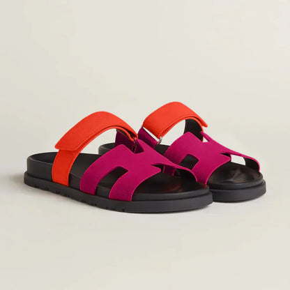 Sandales Femmes Confortables - Chaussures Été avec Sangle Régulable