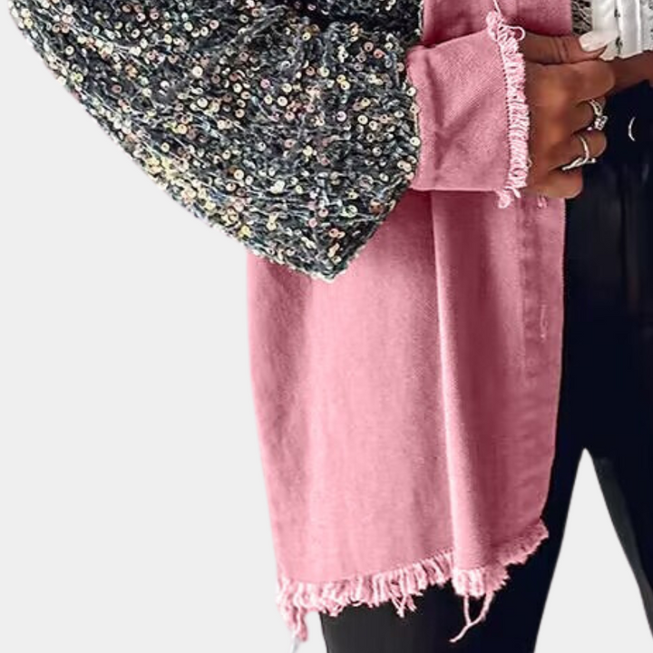 Veste Brillante en Sequins - vue 4