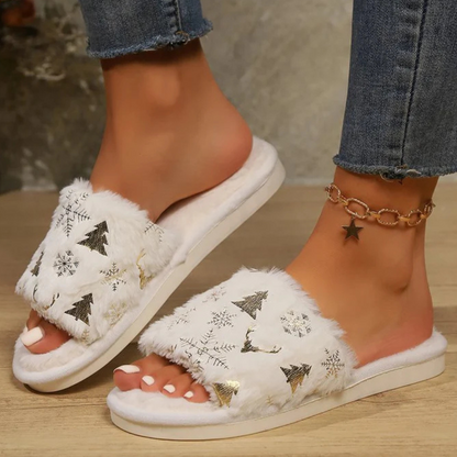 GABBIE - Pantoufles de Noël Moderne pour Femmes